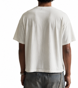 Camisetas Formales de Hombre, Personalizadas con Logotipo, 100% Algodón Grueso, Impresión Serigráfica, Bordadas, Jersey Sólido, Cuello Redondo, Corte Holgado - Product Image 2