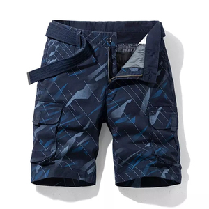 Summer Men Camouflage Cotton Cargo Shorts Men's Fashion Multi-pocket Casual Shorts Pants Outwear Breathable Joggers Shorts Male - Product Image 1