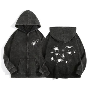 Men's High Street Fashion <b>Winter</b> <b>Fleece</b> Heavyweight 100% Cotton Lined Sequin Embroidery Eco-Friendly Regular Fit Hooded Pullover - Product Image 5