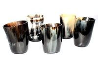 Verre à shot personnalisé en corne de buffle, fait main par un artisan, tasse à boire rustique naturelle, accessoire de service pour bar, collection