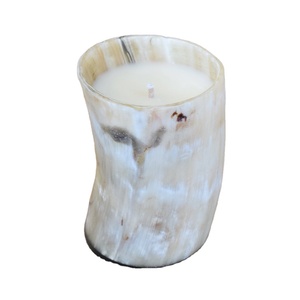 วัวฮอร์นเทียนผู้ถือ Rein กวางฮอร์นสไตล์เทียนตกแต่งตารางโบราณเชิงเทียนและขนาดที่กำหนดเอง - Product Image 1