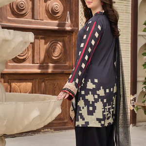 Ensemble de costume 3 pièces en soie pour femme, style pakistanais, personnalisé, collection 2026, décontracté, luxueux, brodé et imprimé, vente en gros - Product Image 2