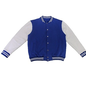 บริการขายส่งแบบ OEM เสื้อแจ็คเก็ตบอมเบอร์ผู้ชายสั่งทำพิเศษ คุณภาพพรีเมียม ผ้าวูลกันลม ระบายอากาศได้ดี สไตล์ลำลอง สีพื้น - Product Image 3