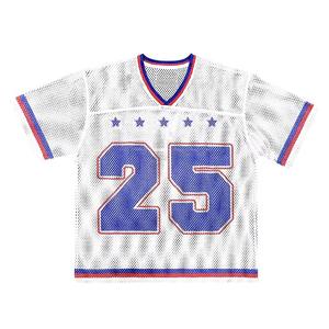 Maillot de football américain rétro personnalisé QUICKSHOW Streetwear, imprimé numérique, style vintage décontracté, sublimation, maille, coupe ample - Product Image 1