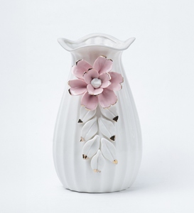 Art Deco Ceramic Vase Matte Finish Face Design Handmade Eco-Friendly Tabletop Decor Drainage Hole Scratch Resistant Anti-Slip - Product Image 1