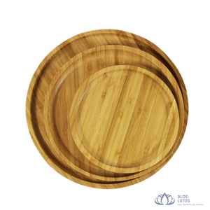 MÁS VENDIDO |   Bandeja de Servicio Rectangular de Madera Moderna y Ecológica, Plato para Desayuno, Vajilla de Hotel, Plato de Almacenamiento Azul - Product Image 5