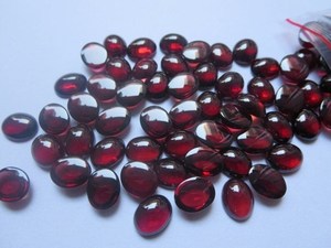 Natural Mozambique Red <b>Garnet</b> Oval Cabochon Loose Gemstone Certified Gemstone Manufacturer Order Online At Best Price Jewelry - Product Image 2