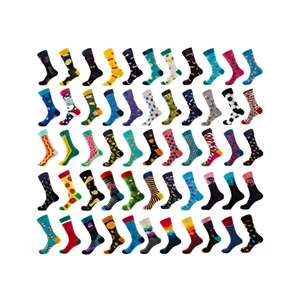 Chaussettes de sport, service OEM, chaussettes en coton de haute qualité, logo personnalisé, design unisexe, chaussettes fantaisie colorées pour femmes et hommes, motif pastèque - Product Image 2