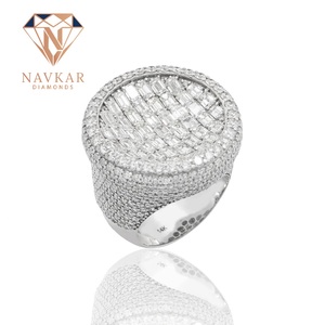 Bague en moissanite la plus vendue, plaquée or blanc, bague de promesse, bijoux de mariage pour femmes, disponible à prix abordable - Product Image 1