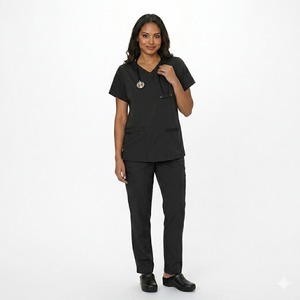 Custom Beauty Salon Dental Medical Nurse Uniform Soft Suit Fit Flare Tall Hospital Seamless Knitted Unisex Needle Detection Cute - Product Image 2