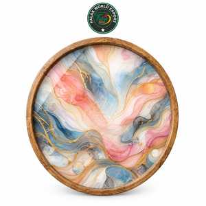 Meilleurs sous-verres en bois au design tendance, motif géométrique, forme personnalisée, faits à la main, exportation F.W. Inde - Product Image 4