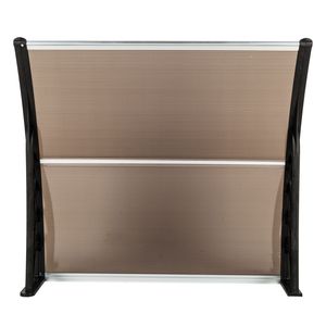 Tettoia Parasole 40"x40" per Porta Posteriore, Tenda da Patio in Policarbonato, Riparo per Finestre e Porte - Product Image 3