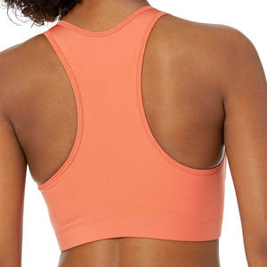 Soutien-gorge de sport dos nageur pour femme, col rond, maintien léger, 100 % coton écologique, sans couture, respirant, pour le yoga et les activités sportives - Product Image 2