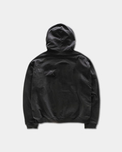 Sudadera con Capucha Negra Extra Grande para Hombre, de Algodón French Terry, Transpirable, Estilo Casual Urbano, Moda Otoño Invierno - Product Image 2