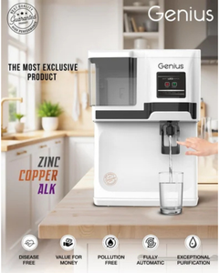 Sistema de tratamiento de agua por ósmosis inversa Aqua Genius White con tecnología UV, UF, TDS y cobre para la purificación del agua. - Product Image 3