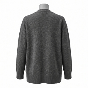 Cárdigan de Invierno para Mujer, Mezcla de Lana, Clásico, Cálido, Informal Elegante, Tejido, OEM, ODM, Venta al Por Mayor, Fábrica, Logotipo Personalizado, MOQ Bajo - Product Image 2