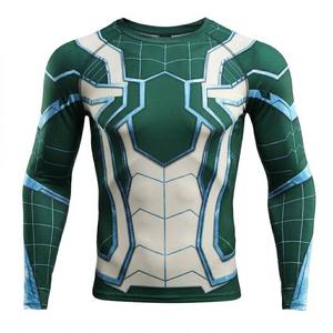 เสื้อรัดกล้ามเนื้อแขนยาวพิมพ์ลายซามูไร OEM สำหรับฝึกซ้อมกราปลิง - Product Image 2