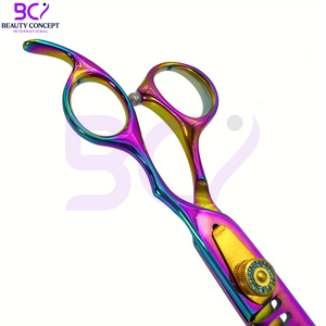 Tijeras de Peluquería de 8 Pulgadas, Coloridas, de Alta Calidad, Modernas, con Tornillo de Tensión Ajustable, para Estilistas de Salón - Product Image 4