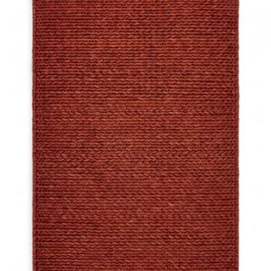 Tapis rustique texturé à boucles, couleur terre cuite riche, tapis tissé artisanal moderne pour la décoration du salon et de la chambre - Product Image 6