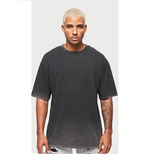 T-shirt streetwear vintage surdimensionné à col rond et manches courtes, 100 % coton de haute qualité, délavé à l'acide, effet vieilli, avec motif imprimé - Product Image 2