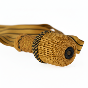 Nouvel Arrivage : Équipement de Défense Personnelle Professionnel Wallow Embroidery Works – Tresse en Mylar Dorée, Noire et Verte pour Nœuds d'Épée - Product Image 6