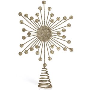 Nueva llegada: Adorno de estrella de cinco puntas hueca de hierro con diseños personalizados para la punta del árbol de Navidad, artículo decorativo, regalo de inauguración de casa. - Product Image 5