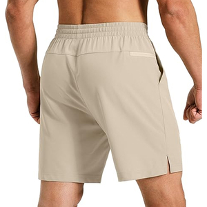 Wholesale Men Cotton Casual Shorts Elastic Waist <b>Drawstring</b> Plain Summer Shorts Custom Logo OEM Factory Price - Product Image 6