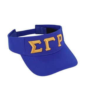 SGRHO Visera Azul con Letras Bordadas en Dorado, Visera de Sol Ajustable para Mujer, Deportiva, Casual, Universitaria - Product Image 5