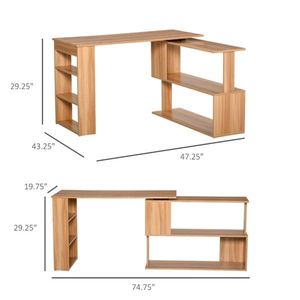 Scrivania da Gaming in Legno Regolabile in Altezza per Camera da Letto e Soggiorno - Product Image 5