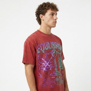 T-shirts pour hommes personnalisés en gros, 230 g/m², 100 % coton, coupe oversize, manches courtes, style vintage, délavé à l'acide, pour l'été - Product Image 3