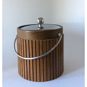 Luxury Wood Ice Bucket with Metal Chain Handle Premium Stainless Steel Wine & Champagne <b>Cooler</b> for Hotel Bar and Home Decor - Product Image 5
