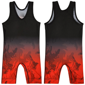 Combinaisons de lutte de haute qualité à prix de gros, sur mesure, respirantes, extensibles, grandes tailles, 100% polyester, écologiques, OEM - Product Image 4