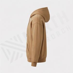 Sudadera con Capucha Oversize de Algodón Teñido Liso con Logotipo Personalizado Bordado, Ecológica, para Hombre y Mujer, Cálida, de Forro Polar, Venta al por Mayor - Product Image 3
