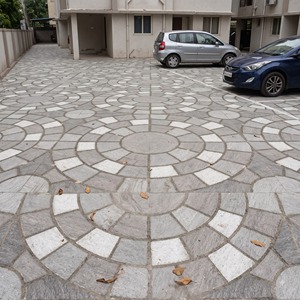 Carreaux de sol vitrifiés robustes pour extérieur 400x400mm 12mm, finition perforée antidérapante pour parking, allée, couloir, entrepôt, cour - Product Image 5