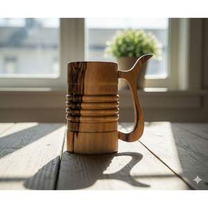 แก้วน้ำไม้ RR ENTERPRISES รุ่น RR20251408 สำหรับร้านกาแฟ โรงแรม และบ้าน - Product Image 4