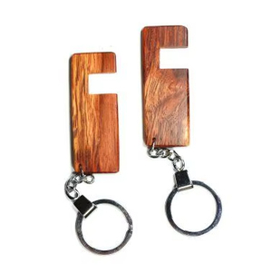 Wooden <b>Keychains</b> <b>Personalized</b> Key Chain Custom Logo Rectangle Shape Wood Key Rings Blank Keychain Wooden - Product Image 1