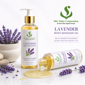Pure Lavender Body <b>Massage</b> Oil with Soothing Fragrance for Professional Spa, Skin Conditioning and <b>Massage</b> Session - Product Image 3