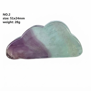 Cristal de fluorita arcoíris tallado en forma de nube, piedra preciosa, cristal de nube, decoración para el hogar, mayorista de cristales tallados en forma de nube - Product Image 6