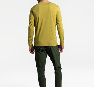 Camiseta Casual de Manga Larga para Hombre, Tela de Algodón, Estilo Urbano Informal, Ajuste Cómodo, Uso Diario, Camiseta de Manga Larga para Hombre - Product Image 2