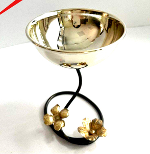 Vajilla de Estilo Único y Calidad Estándar para Uso Diario en el Hogar, Tazón para Servir Frutas con Acabado Dorado - Product Image 4