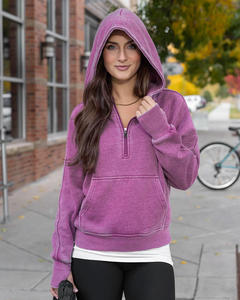 Sudadera moderna para mujer con tejido de forro polar cálido, estilo oversized, manga larga, perfecta para ropa urbana y conjuntos diarios. - Product Image 4