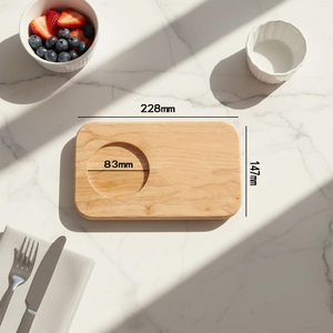 Bandeja de Servir de Madera Personalizada, Rectangular, Grabada, para Té, Café, Galletas, Plato Hecho a Mano con Diseño Minimalista - Product Image 2