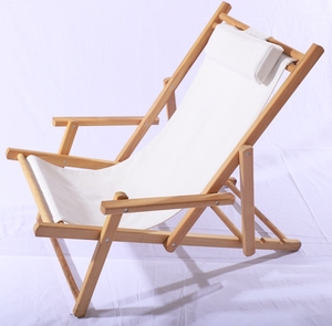 Minimalist Wooden Sun Lounger | <b>Foldable</b>, Portable, and Breathable | Crafted in Vietnam for Resorts & Villas - Product Image 6