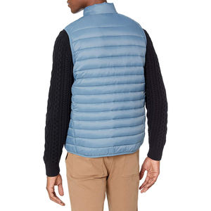 Chaleco Acolchado de Plumón para Hombre, Color Azul Claro, Cuello Alto, Sin Mangas, Relleno de Algodón de Alta Calidad, 2026 - Product Image 6
