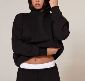 Sudadera de Felpa con Cuello Redondo, Bordada, Transpirable, con Forro de Algodón, Personalizada con Logotipo de Fábrica, para Mujer - Product Image 1