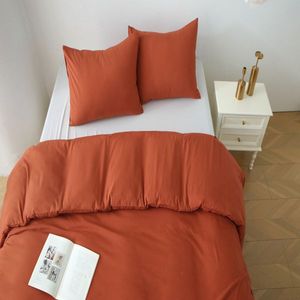 Solid Color King Size Duvet Cover Set 3-Piece Bedding Including 1 Duvet Cover and 2 Pillow Shams Comforter Not Included - Product Image 3