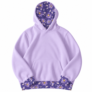 Light Blue Hooded Sweatshirt With <b>Checkered</b> Lining And Cuffs Casual Women's Pullover Long Sleeve Knitted <b>Top</b> Autumn Wear - Product Image 6