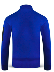 Sweat-shirt décontracté en molleton de coton de luxe avec quart de zip, anti-boulochage, respirant, pour homme, avec poche kangourou - Product Image 2