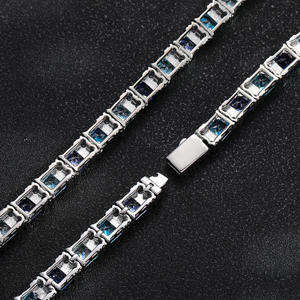 Best Quality Custom Moissanite Tennis Bracelet for <b>Men</b> Women 925 Silver Hip Hop Jewelry for Wedding and Anniversary Gifts - Product Image 6