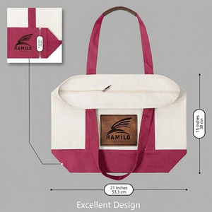 Sac fourre-tout en toile personnalisé, meilleur design 2026, avec logo numérique/soie/thermique/broderie, sac promotionnel pour cadeaux d'entreprise, taille personnalisable - Product Image 2